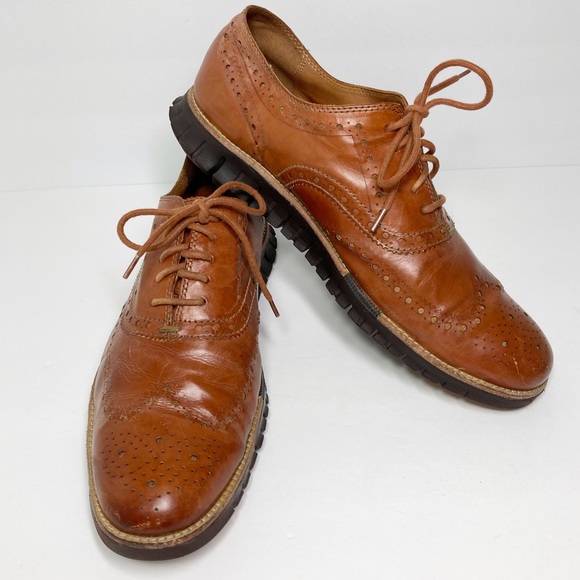 Cole Haan Zeroguard Wingtip Oxford British Tan Leather Java Sole Lace Up main image 15